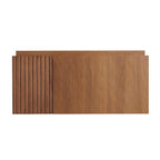 30" Brown Wood Floating Single Door Bathroom Vanity