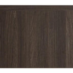 35" Brown Wood Floating Single Door Bathroom Vanity