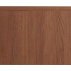 35" Brown Wood Floating Single Door Bathroom Vanity