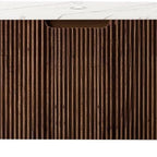 36" Brown Wood Floating Bathroom Vanity