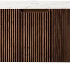 36" Brown Wood Floating Bathroom Vanity
