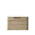 24" Brown Wood Floating Bathroom Vanity