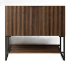 30" Brown Wood Freestanding Bathroom Vanity