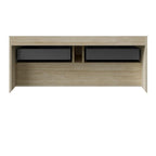 48" Brown Wood Floating Bathroom Vanity And Two Drawers