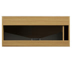 35" Brown Wood Floating Bathroom Vanity
