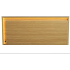 35" Brown Wood Floating Bathroom Vanity