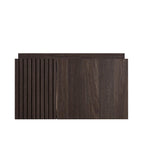 24" Brown Wood Floating Double Door Bathroom Vanity