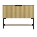 35" Brown Wood Freestanding Bathroom Vanity