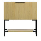 30" Brown Wood Freestanding Bathroom Vanity