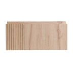 30" Brown Wood Floating Single Door Bathroom Vanity