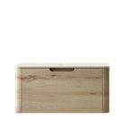 36" Brown Wood Floating Bathroom Vanity