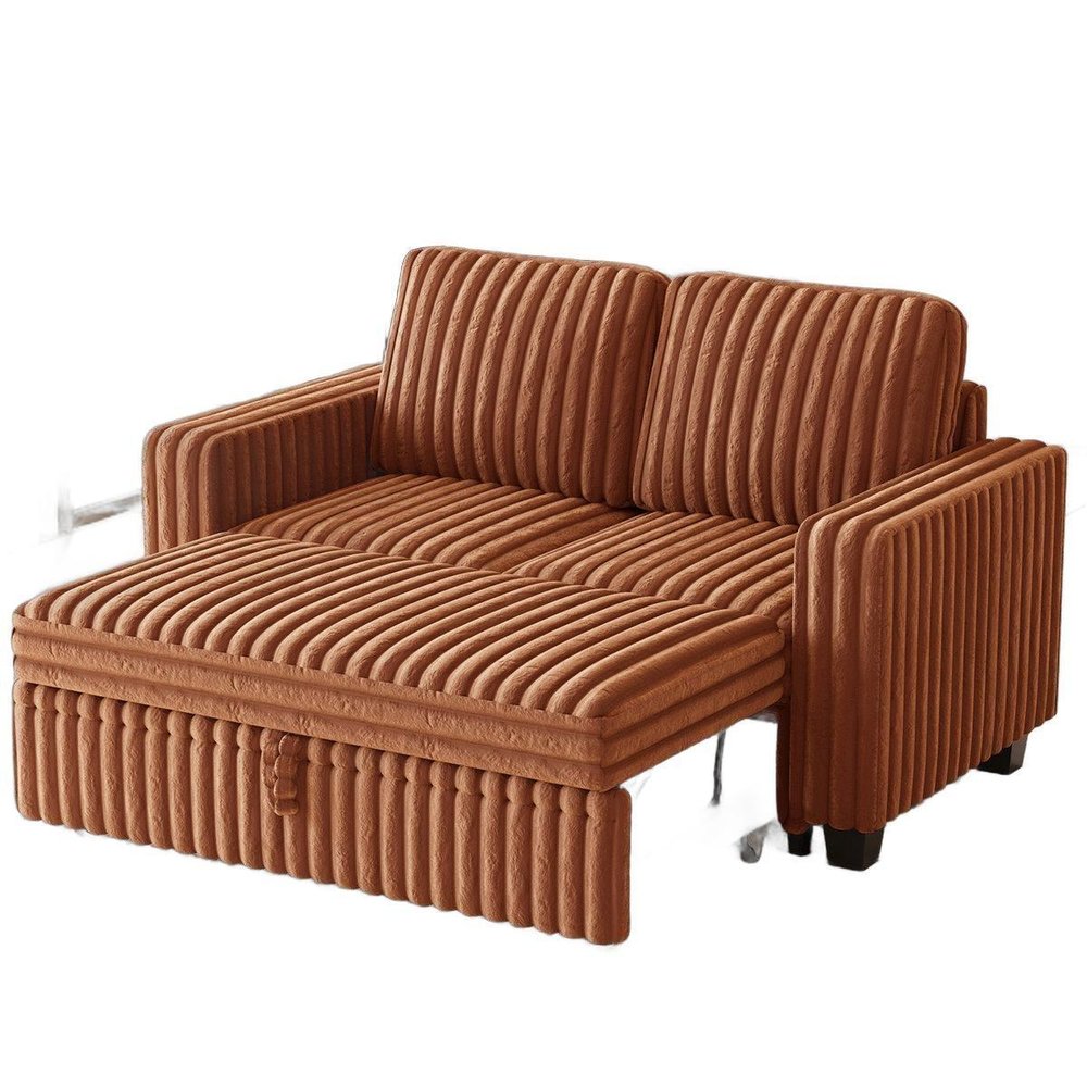 58" Brown And Black Faux Leather Loveseat