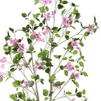 60" Pink Artificial Flowering Tree In Round Black Pot