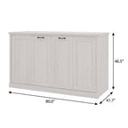 Natural Solid Wood Twin Murphy Bed