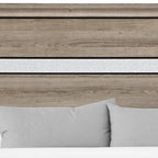 Brown Wood King Bed Frame With Drawers