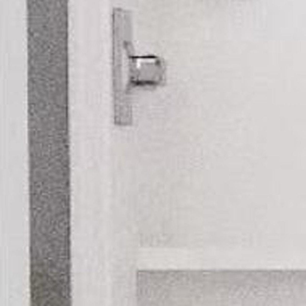5" White Glass Wall Mounted No Textural Detailing Three Door Medicine Cabinet