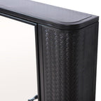 27" Black Steel Wall Mounted No Textural Detailing Single Door Medicine Cabinet