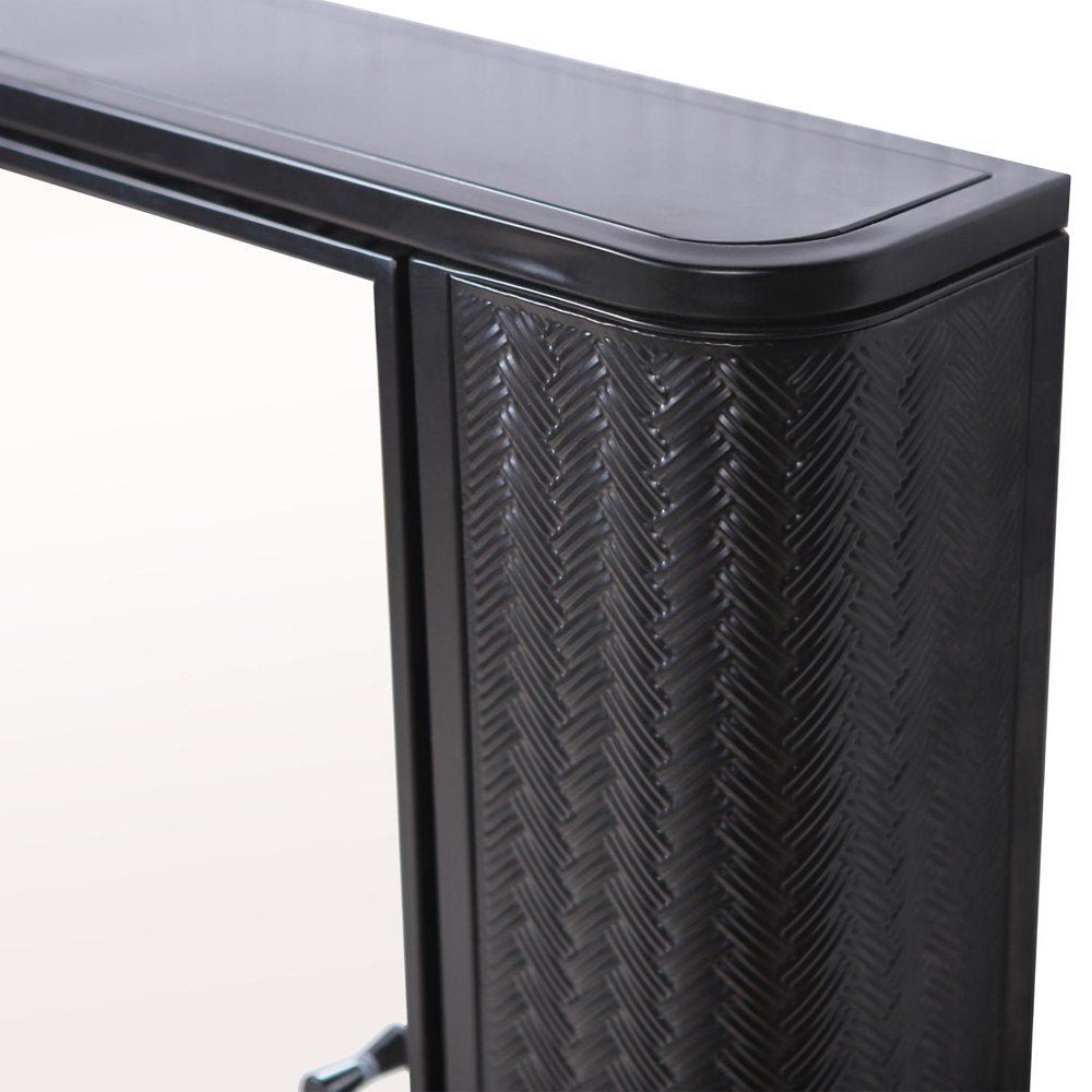 27" Black Steel Wall Mounted No Textural Detailing Single Door Medicine Cabinet