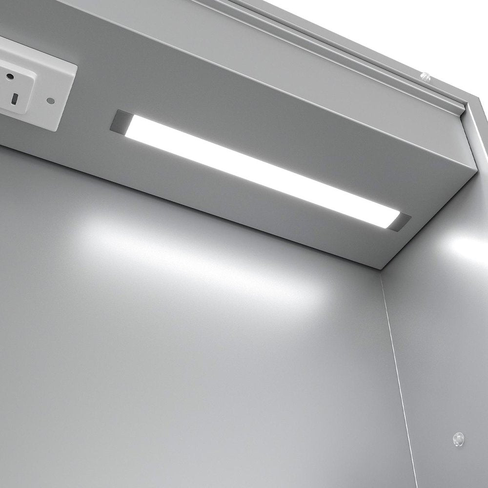 30" Silver Glass Wall Mounted No Textural Detailing Double Door Medicine Cabinet