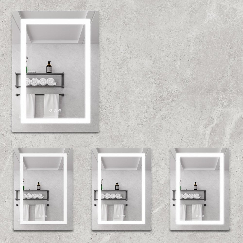 20" Silver Glass Wall Mounted No Textural Detailing Single Door Medicine Cabinet