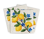 4" x 4" Yellow Vinyl Arabesque Peel And Stick Removable Tiles