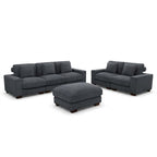 Modular L Shaped Six Piece Corner Sectional With Ottoman