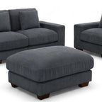 Modular L Shaped Six Piece Corner Sectional With Ottoman