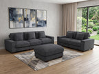 Modular L Shaped Six Piece Corner Sectional With Ottoman