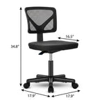 Black Swivel Rolling Office Chair