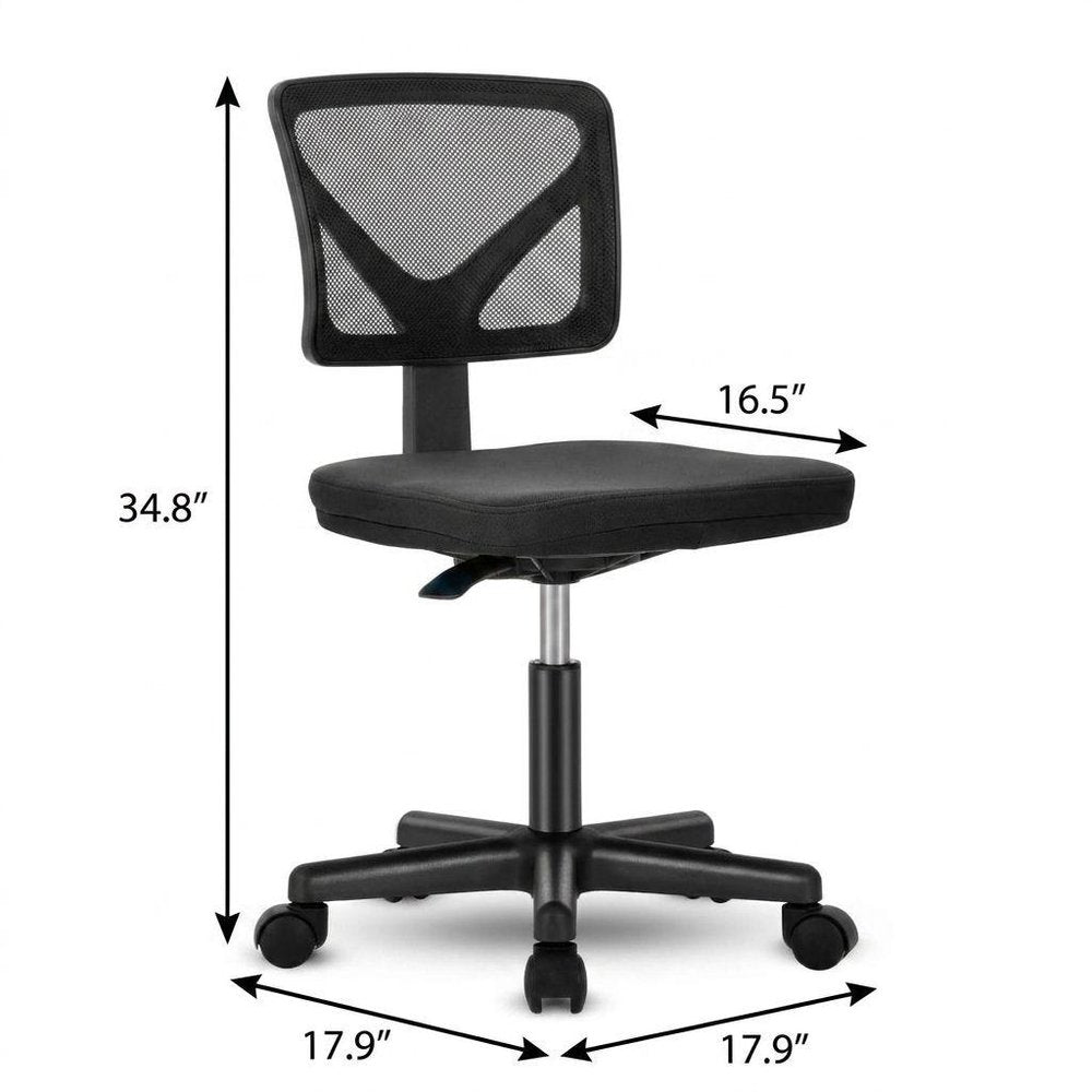 Black Swivel Rolling Office Chair