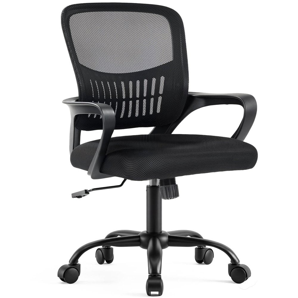 Black Swivel Rolling Office Chair
