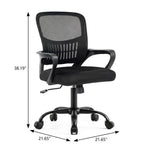 Black Swivel Rolling Office Chair