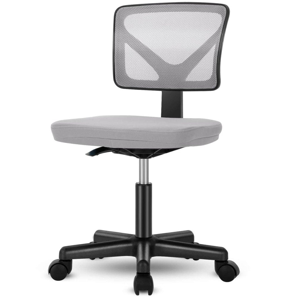 Gray And Black Swivel Rolling Office Chair