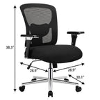 Black Swivel Rolling Office Chair