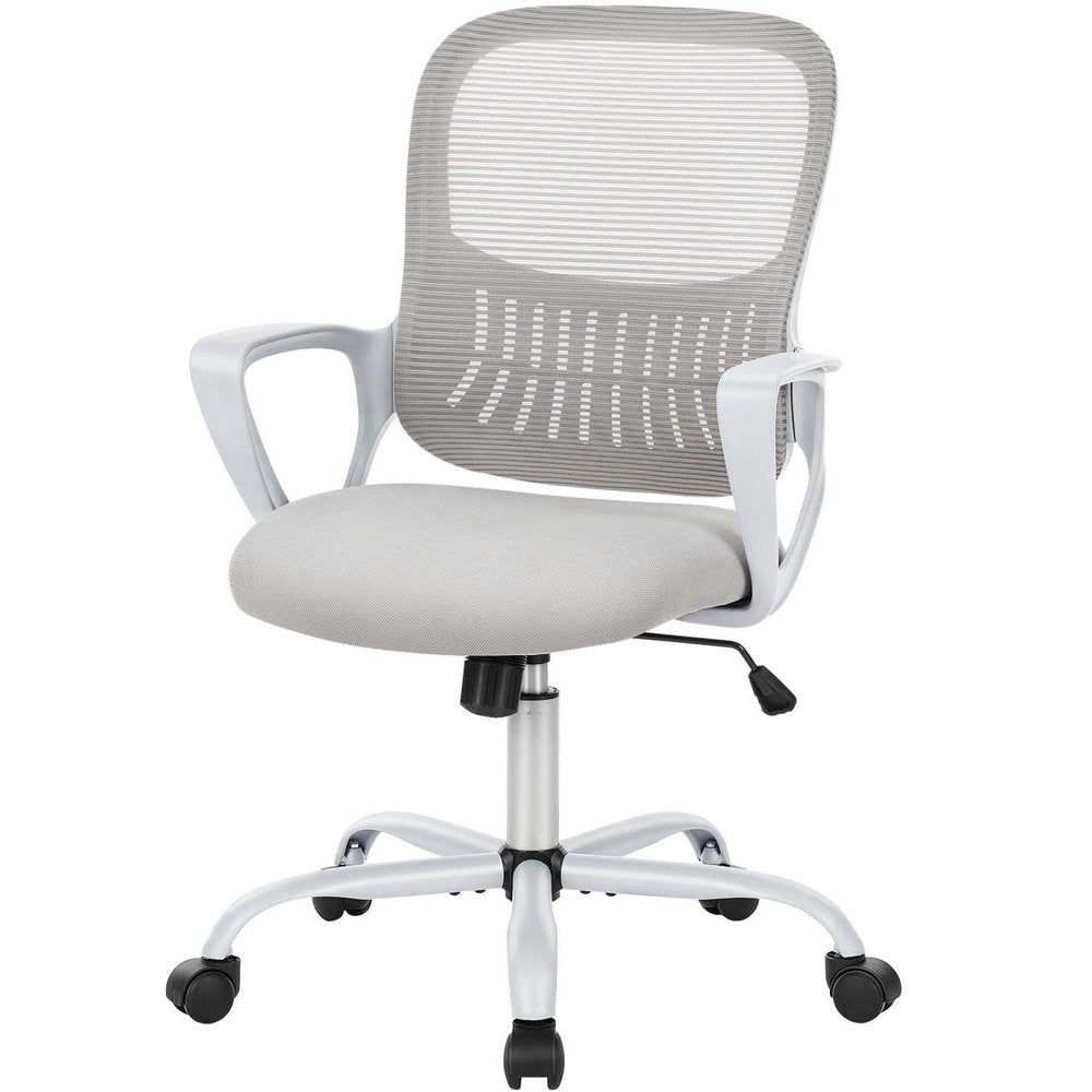 Gray Swivel Rolling Office Chair