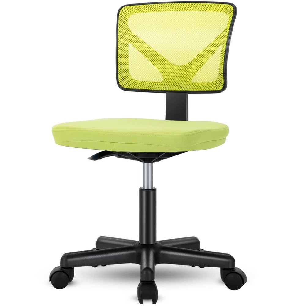 Yellow And Black Swivel Rolling Office Chair