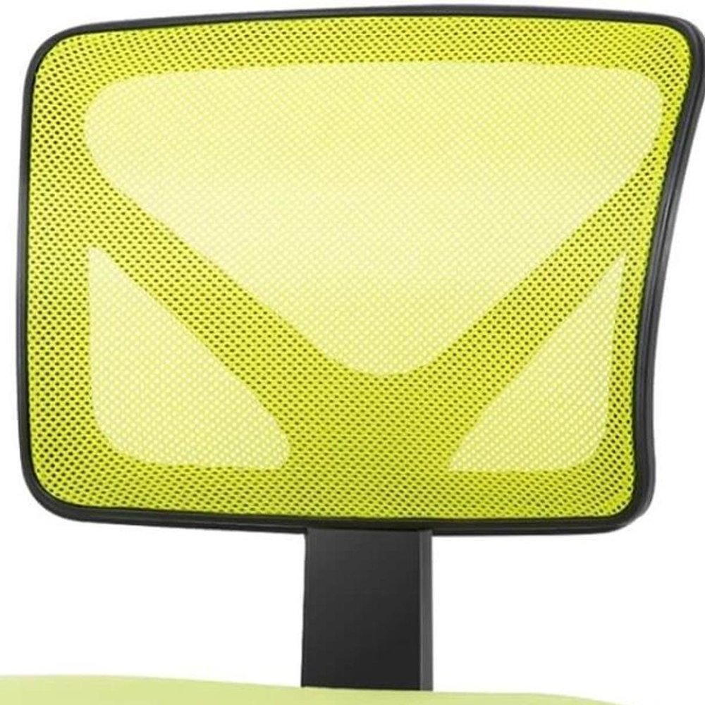 Yellow And Black Swivel Rolling Office Chair