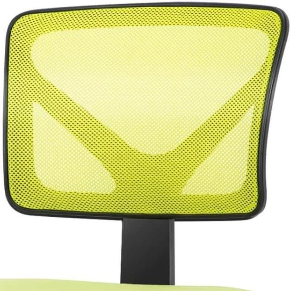 Yellow And Black Swivel Rolling Office Chair