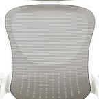 Gray And White Swivel Rolling Office Chair
