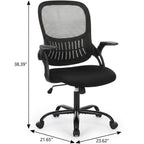 Black Swivel Rolling Office Chair