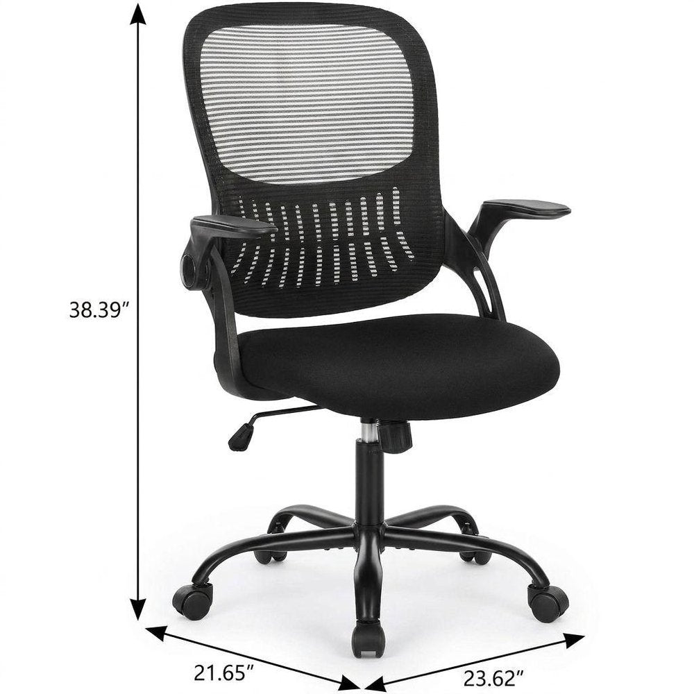 Black Swivel Rolling Office Chair