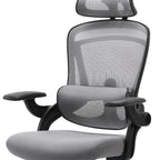 Gray And Black Swivel Rolling Office Chair