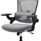 Gray And Black Swivel Rolling Office Chair