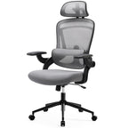 Gray And Black Swivel Rolling Office Chair