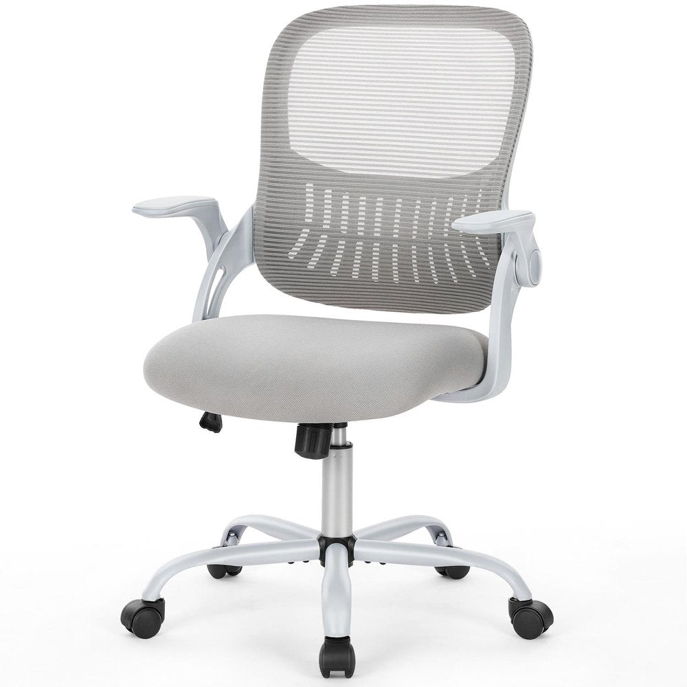 Gray Swivel Rolling Office Chair