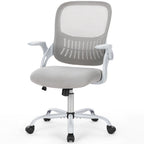 Gray Swivel Rolling Office Chair