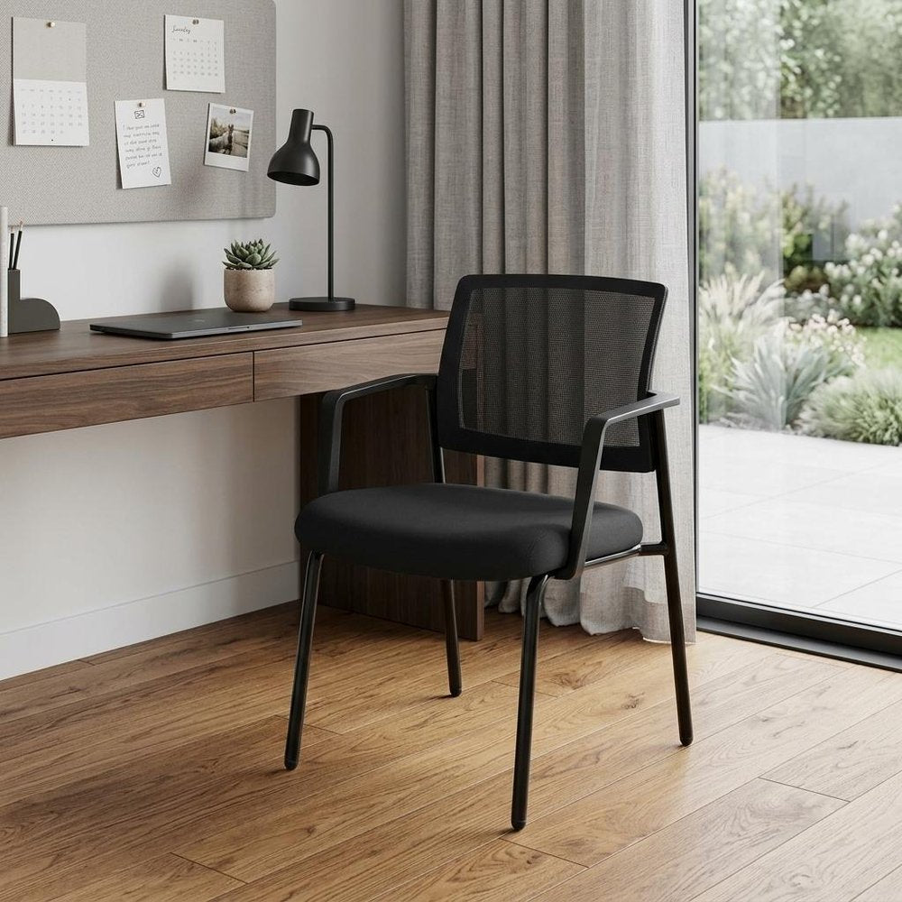 Set of Two Black Conference Office Chair