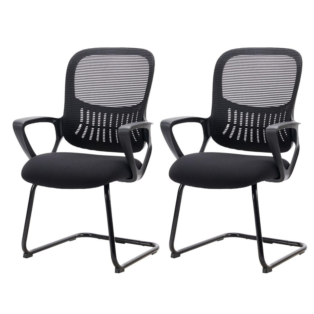 Set of Two Black Conference Office Chair