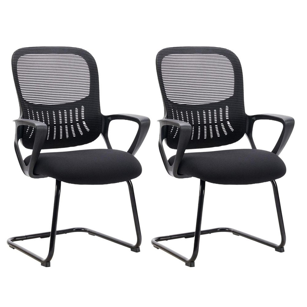 Set of Two Black Conference Office Chair