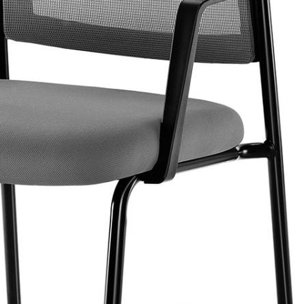 Set of Two Gray Conference Office Chair